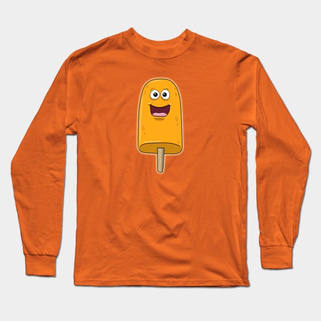 happypop (orange) Long Sleeve T-Shirt by bobgoodallart